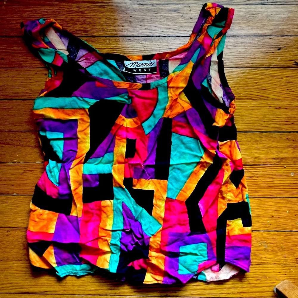 Colorful 80’s/90’s Geometric Women's Top